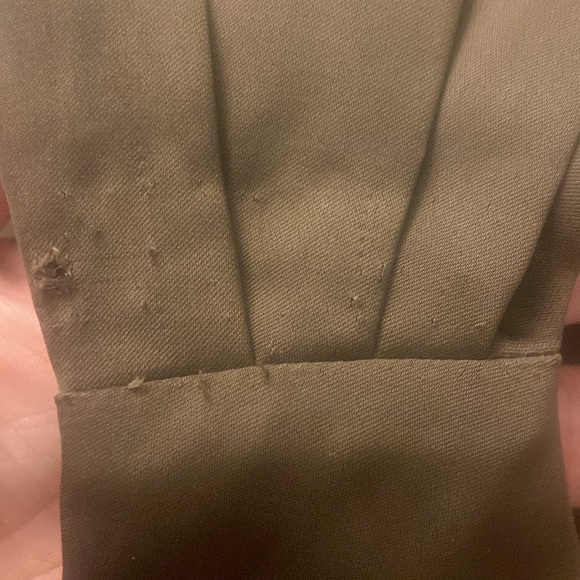 Sachin & Babi Evangeline Draped One-shoulder Midi Dress Olive Size 6 - Picture 3 of 4